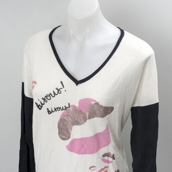NWOT 💋Catherine Malandrino kiss sweater - Picture 2 of 4